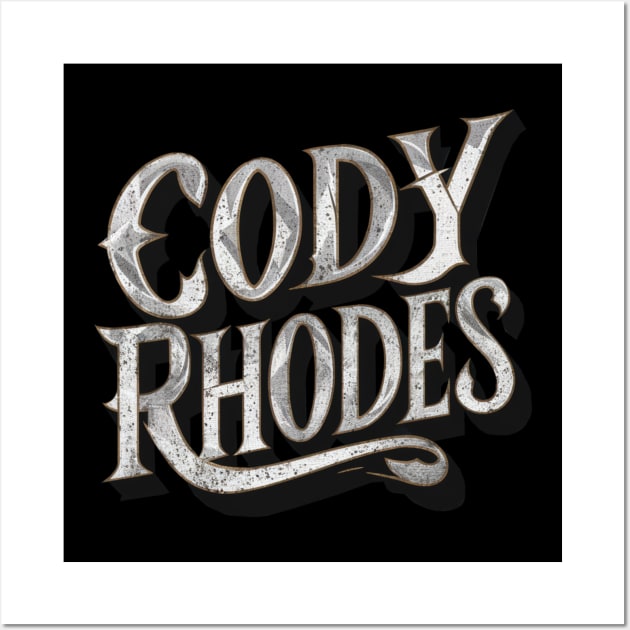 Cody Rhodes Typography Wall Art by CatsRider YK